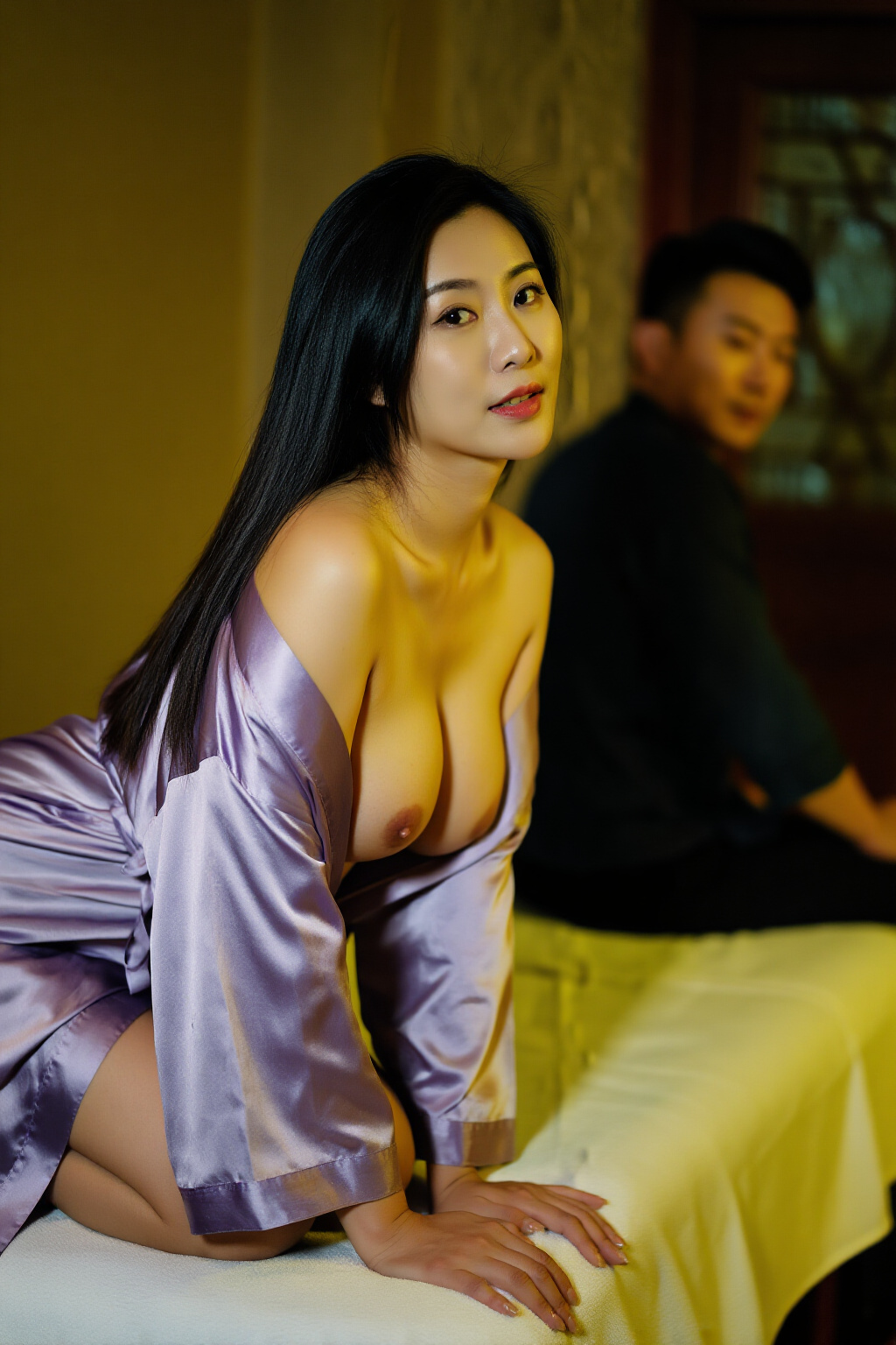 《《与女友小枫的刺激——按摩中心偷欢篇》》小说封面
